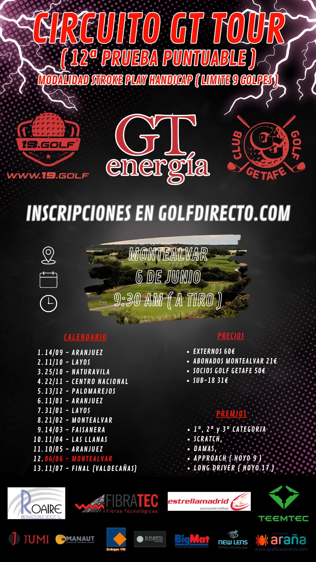 Teemtec apoya el circuito GT Tour de golf en España
